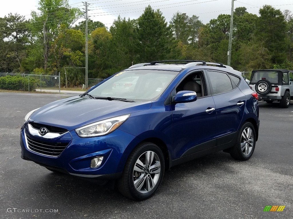 2015 Tucson Limited AWD - Laguna Blue / Beige photo #1