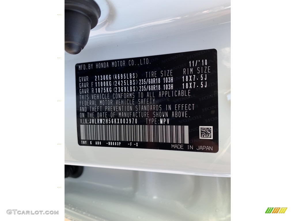 2019 CR-V EX AWD - Platinum White Pearl / Ivory photo #14