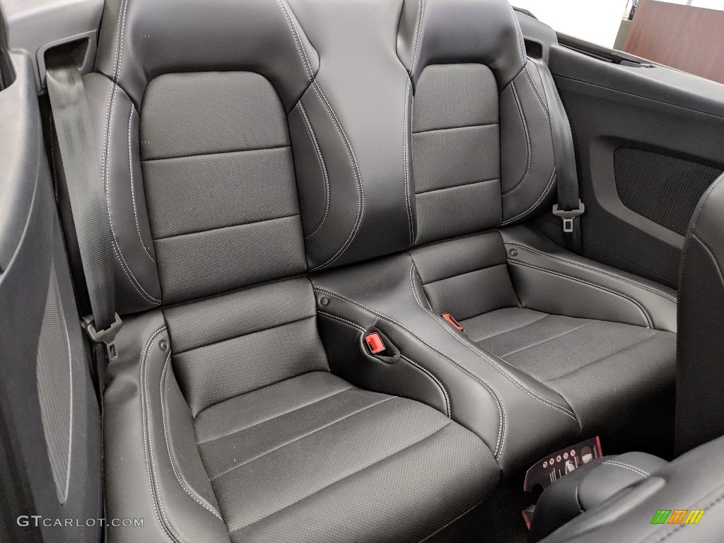 Ebony Interior 2019 Ford Mustang GT Premium Convertible Photo #132340757
