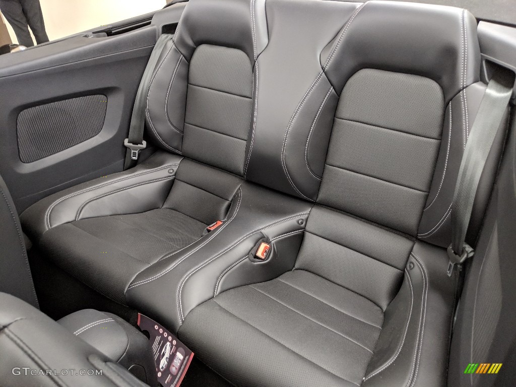 Ebony Interior 2019 Ford Mustang GT Premium Convertible Photo #132340850