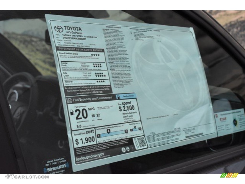2019 Tacoma TRD Off-Road Double Cab 4x4 - Magnetic Gray Metallic / TRD Graphite photo #10