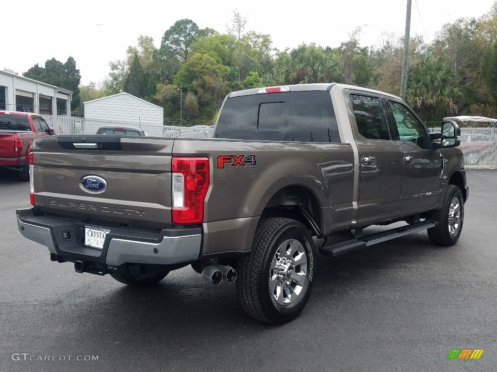 2019 F250 Super Duty Lariat Crew Cab 4x4 - Stone Gray / Camel photo #5