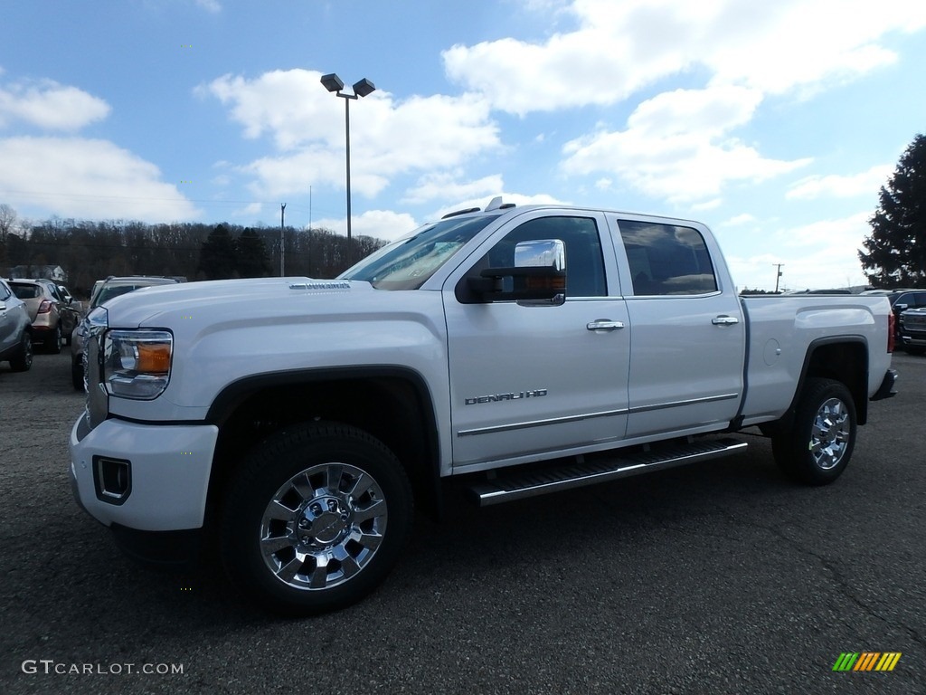 2019 Sierra 2500HD Denali Crew Cab 4WD - White Frost Tricoat / Jet Black photo #1