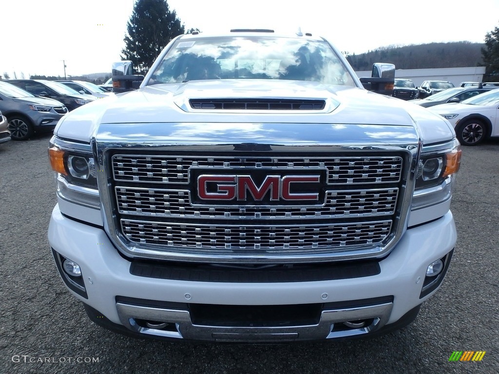 2019 Sierra 2500HD Denali Crew Cab 4WD - White Frost Tricoat / Jet Black photo #2