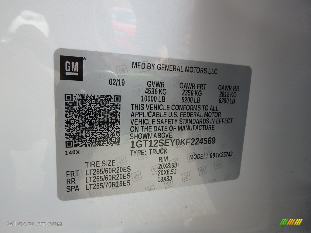 2019 Sierra 2500HD Denali Crew Cab 4WD - White Frost Tricoat / Jet Black photo #16