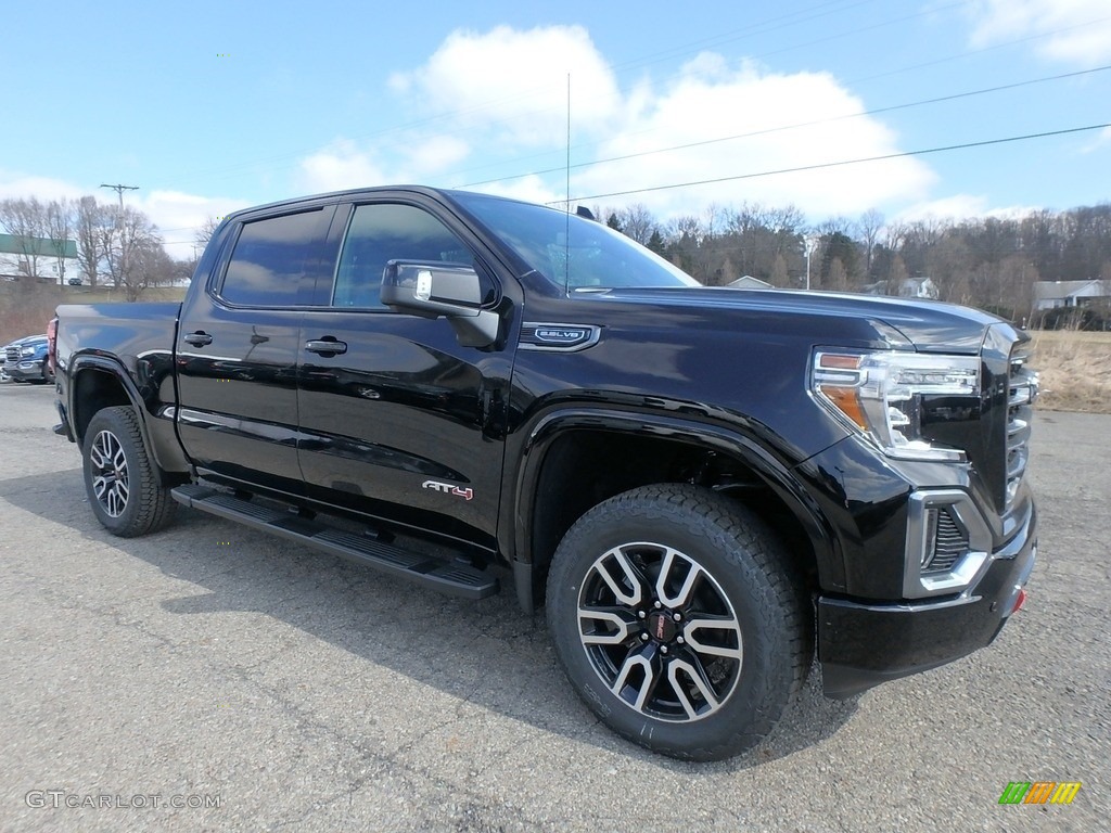 Onyx Black 2019 GMC Sierra 1500 AT4 Crew Cab 4WD Exterior Photo #132341453