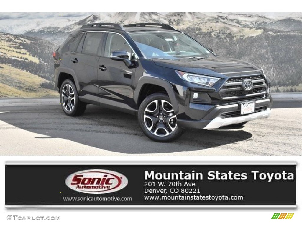 2019 RAV4 Adventure AWD - Midnight Black Metallic / Mocha photo #1