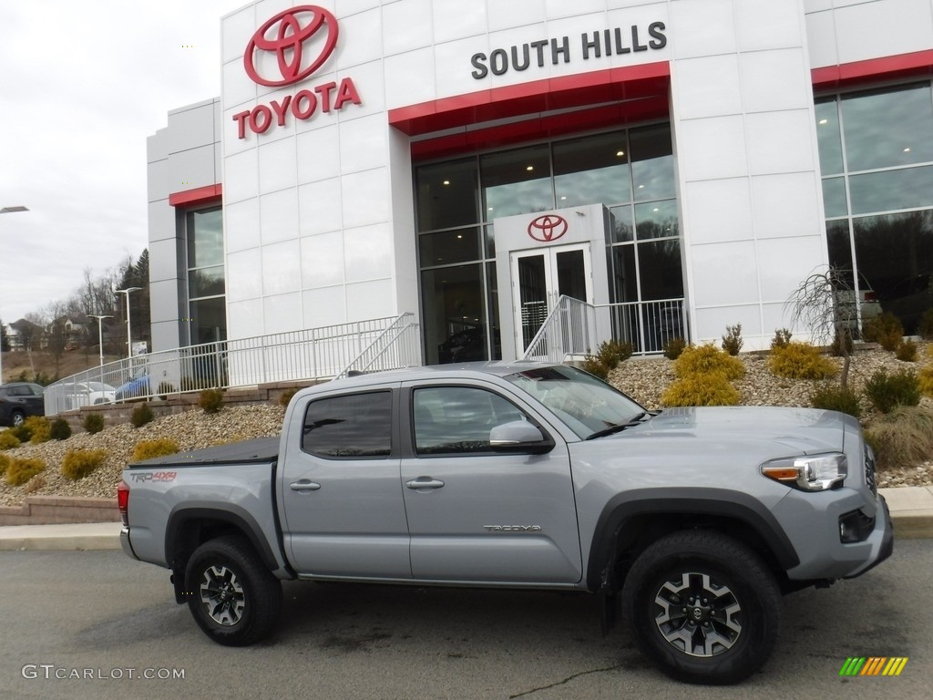 2019 Cement Gray Toyota Tacoma Trd Off Road Double Cab 4x4 132342157
