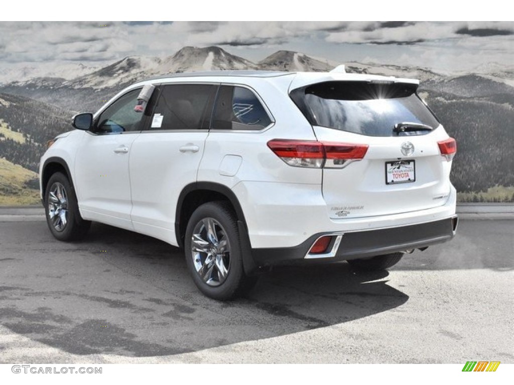 2019 Highlander Limited Platinum AWD - Blizzard Pearl White / Saddle Tan photo #3