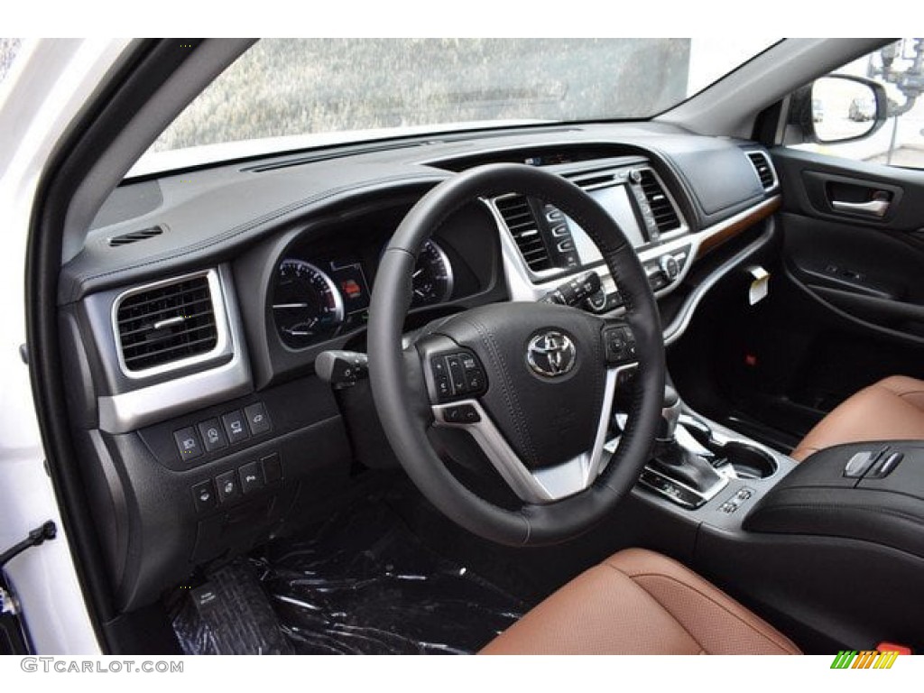 2019 Highlander Limited Platinum AWD - Blizzard Pearl White / Saddle Tan photo #5