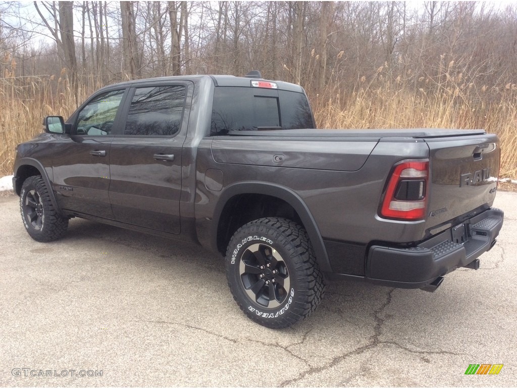 2019 1500 Rebel Crew Cab 4x4 - Granite Crystal Metallic / Black/Red photo #4