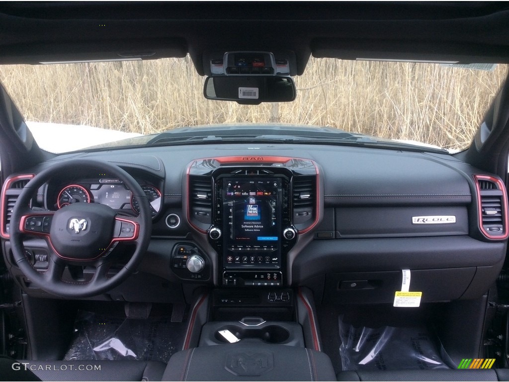 2019 1500 Rebel Crew Cab 4x4 - Granite Crystal Metallic / Black/Red photo #13