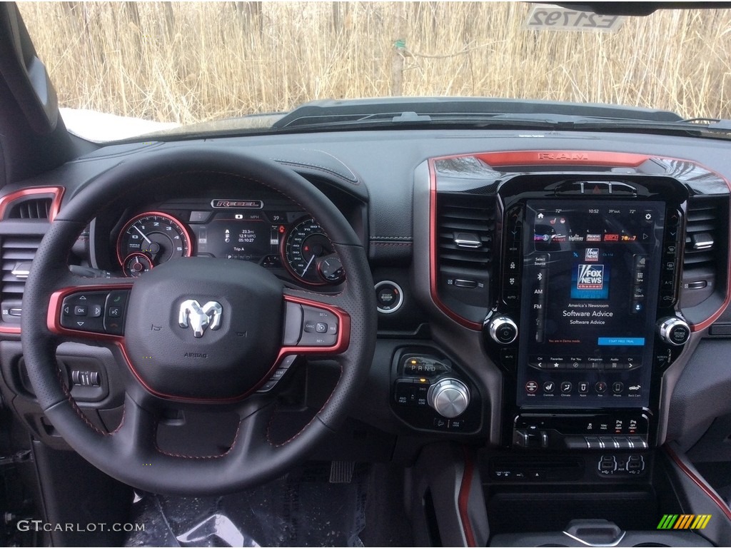 2019 1500 Rebel Crew Cab 4x4 - Granite Crystal Metallic / Black/Red photo #14