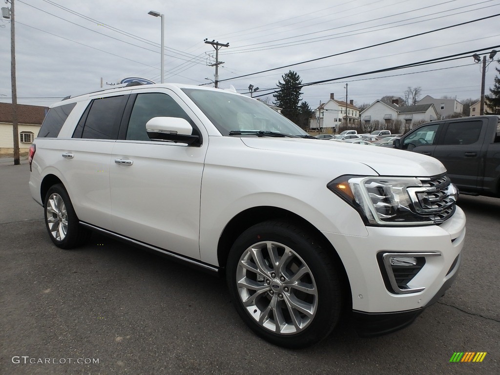 White Platinum Metallic Tri-Coat 2019 Ford Expedition Limited 4x4 Exterior Photo #132345601