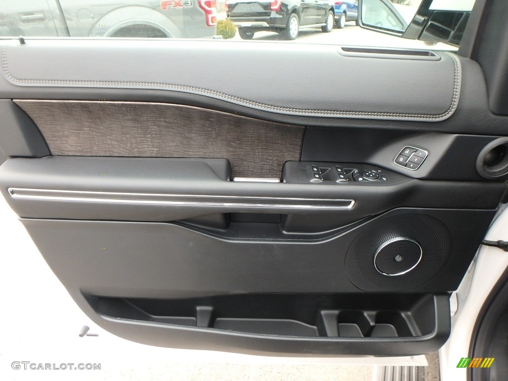 2019 Ford Expedition Limited 4x4 Ebony Door Panel Photo #132345839