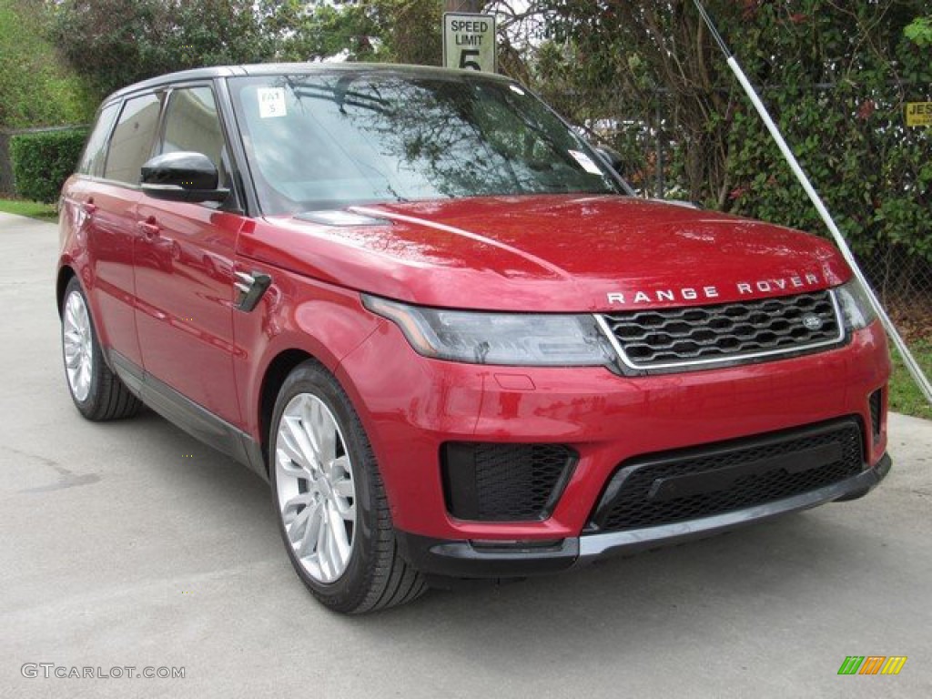 Firenze Red Metallic 2019 Land Rover Range Rover Sport HSE Exterior Photo #132348577