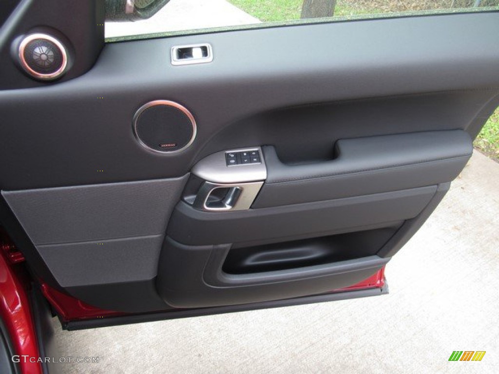 2019 Land Rover Range Rover Sport HSE Ebony/Ebony Door Panel Photo #132349130