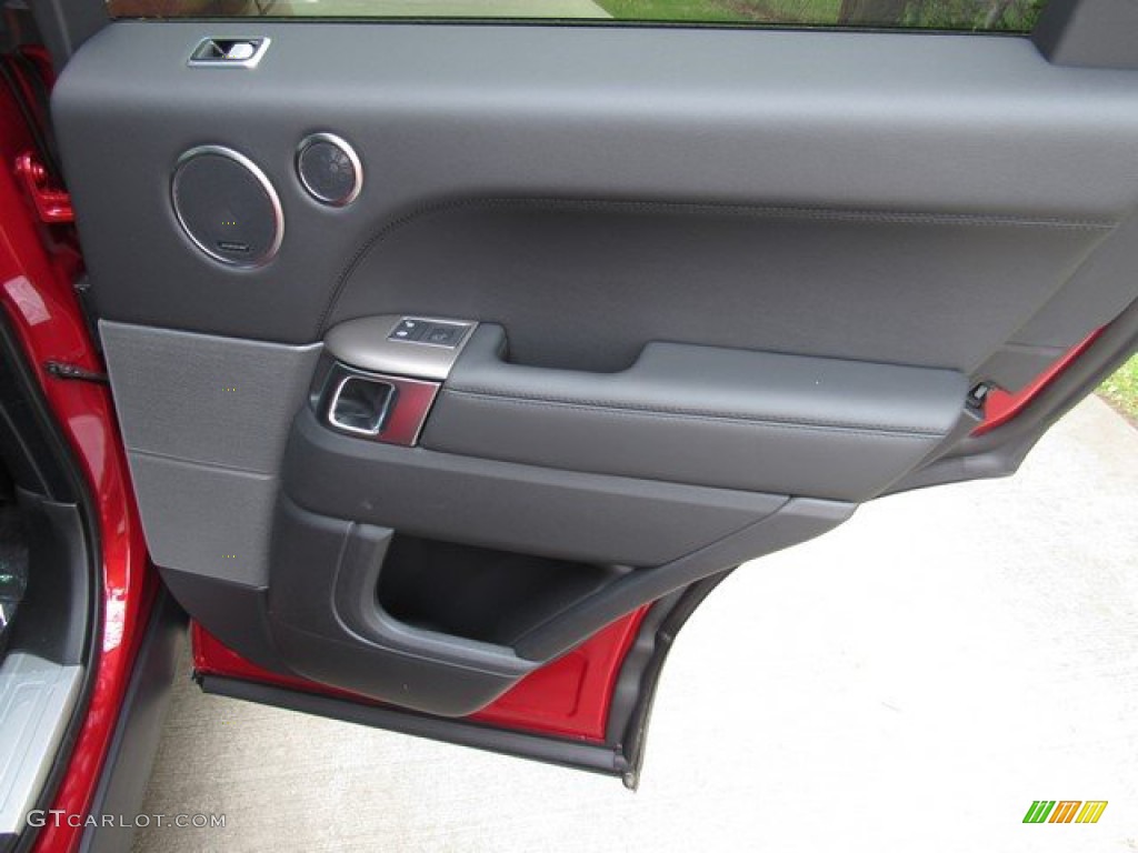 2019 Land Rover Range Rover Sport HSE Ebony/Ebony Door Panel Photo #132349148
