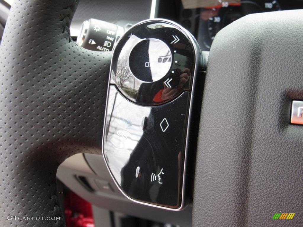 2019 Land Rover Range Rover Sport HSE Ebony/Ebony Steering Wheel Photo #132349301