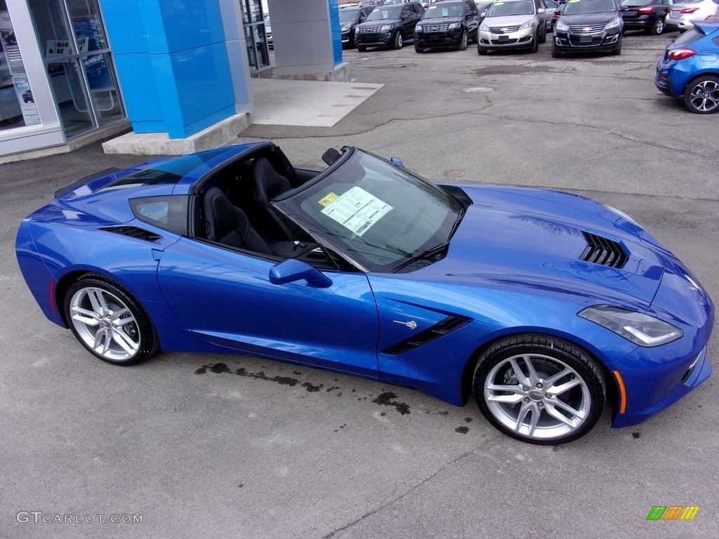 2019 Corvette Stingray Coupe - Elkhart Lake Blue Metallic / Black photo #2