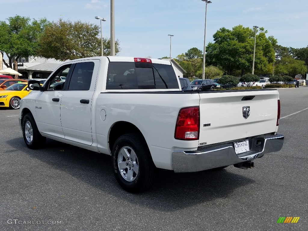 2009 Ram 1500 SLT Crew Cab - Stone White / Light Pebble Beige/Bark Brown photo #3