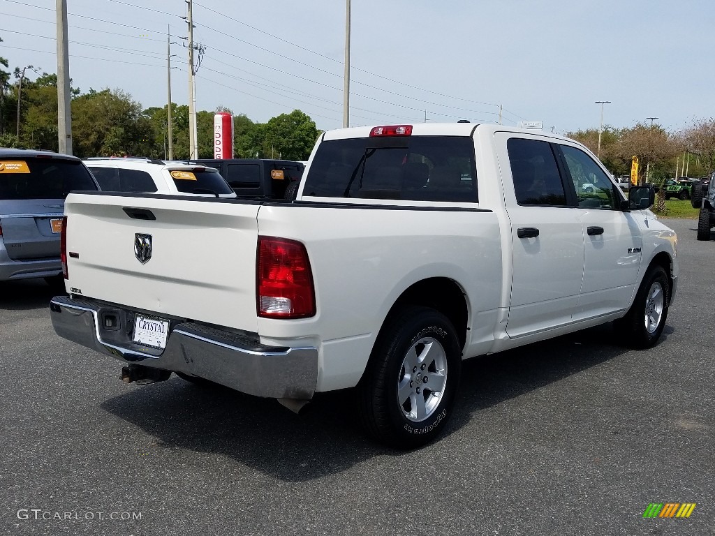 2009 Ram 1500 SLT Crew Cab - Stone White / Light Pebble Beige/Bark Brown photo #5