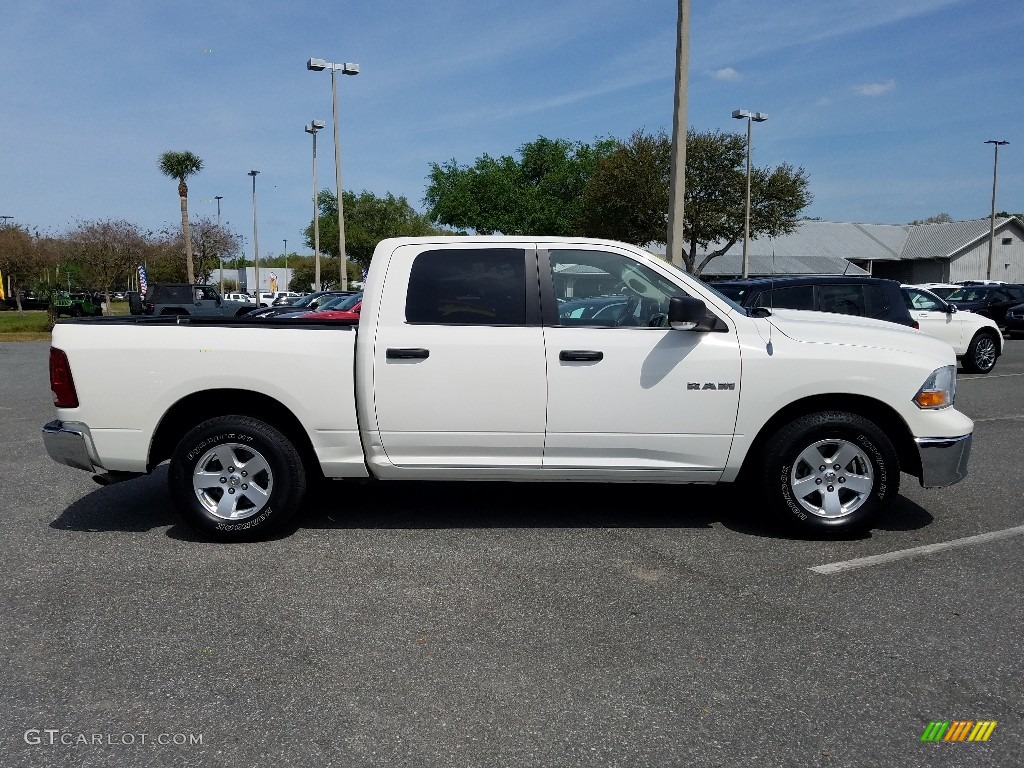 2009 Ram 1500 SLT Crew Cab - Stone White / Light Pebble Beige/Bark Brown photo #6