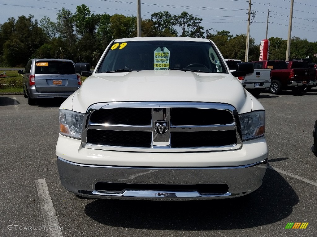 2009 Ram 1500 SLT Crew Cab - Stone White / Light Pebble Beige/Bark Brown photo #8