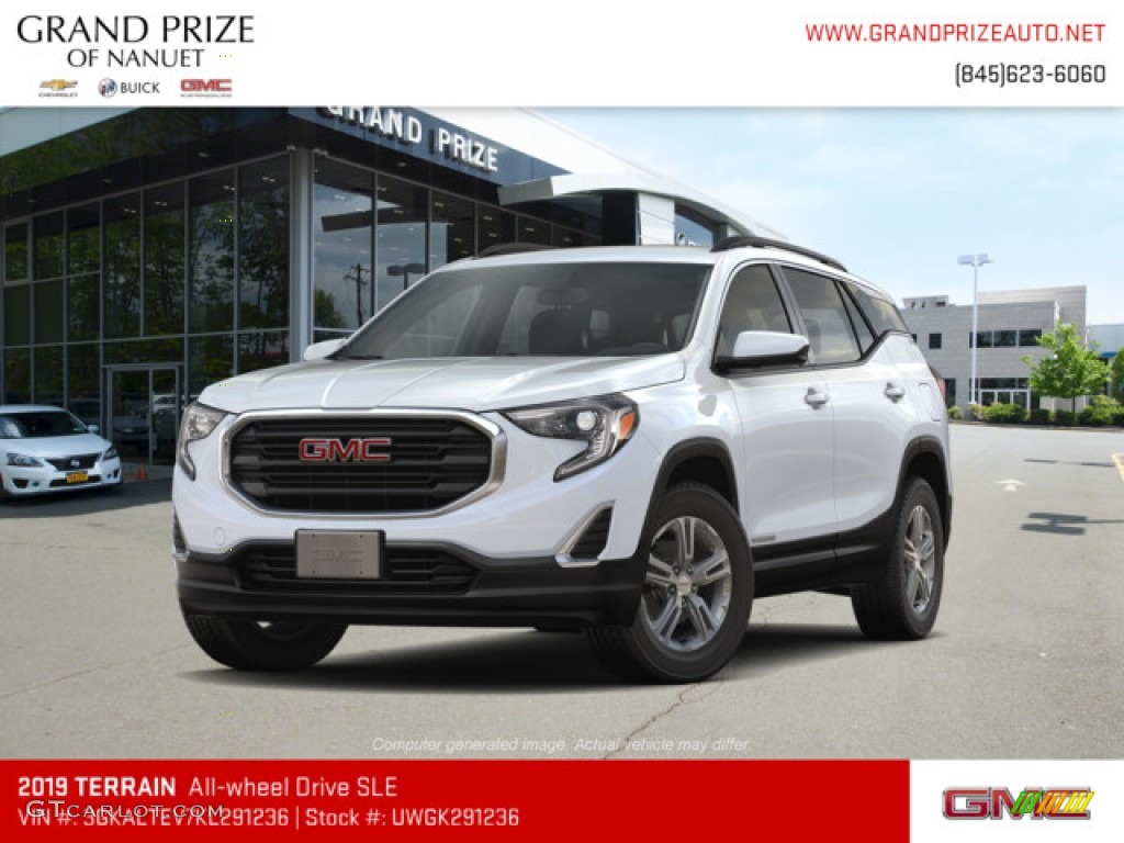 2019 Terrain SLE AWD - Summit White / Jet Black photo #1