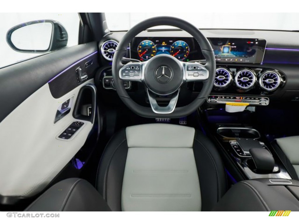 Neva Grey/Black Interior 2019 Mercedes-Benz A 220 Sedan Photo #132356693