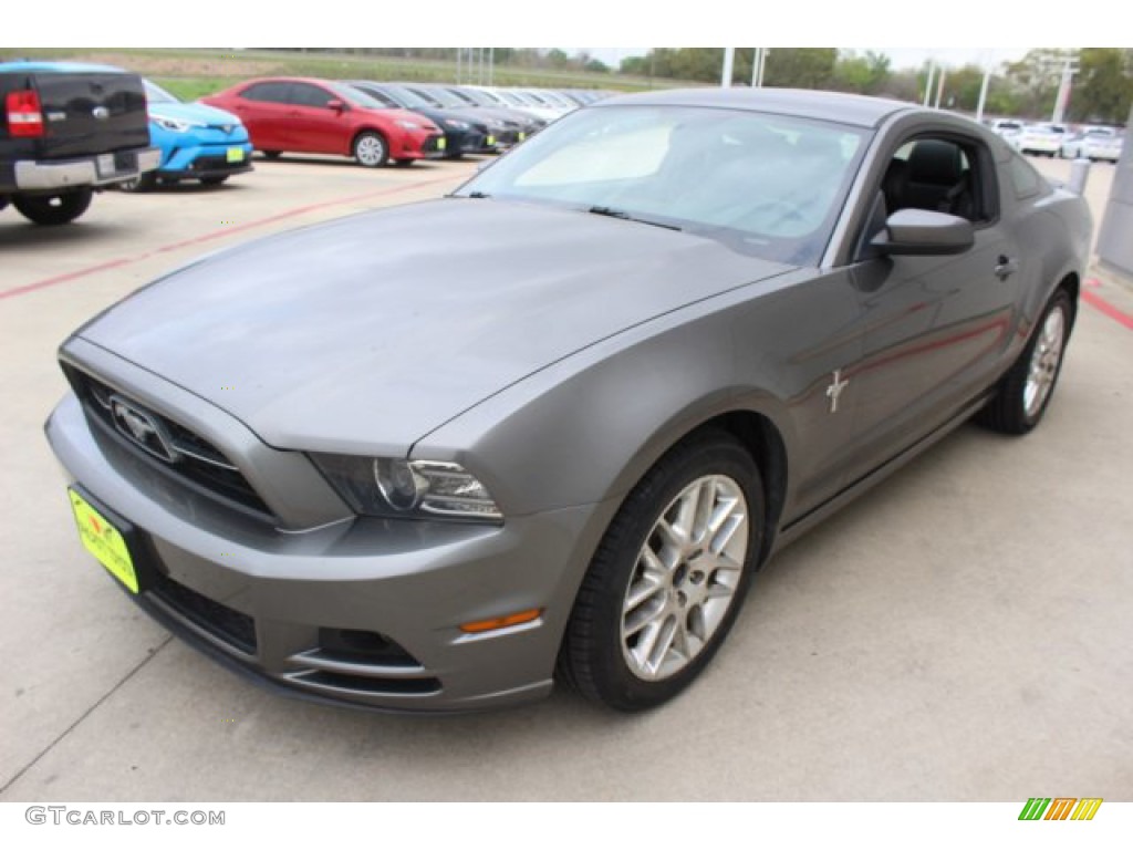 2014 Mustang V6 Premium Coupe - Sterling Gray / Charcoal Black photo #3