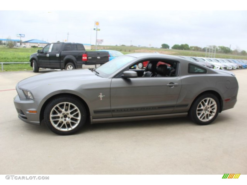2014 Mustang V6 Premium Coupe - Sterling Gray / Charcoal Black photo #4