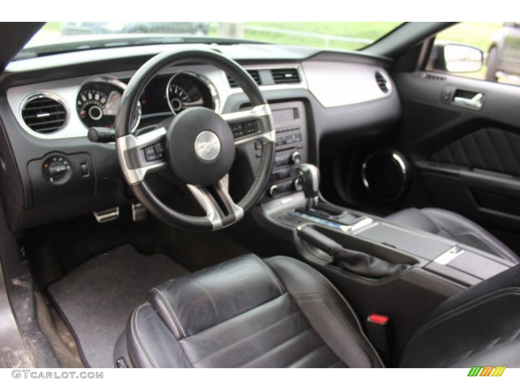 2014 Mustang V6 Premium Coupe - Sterling Gray / Charcoal Black photo #12