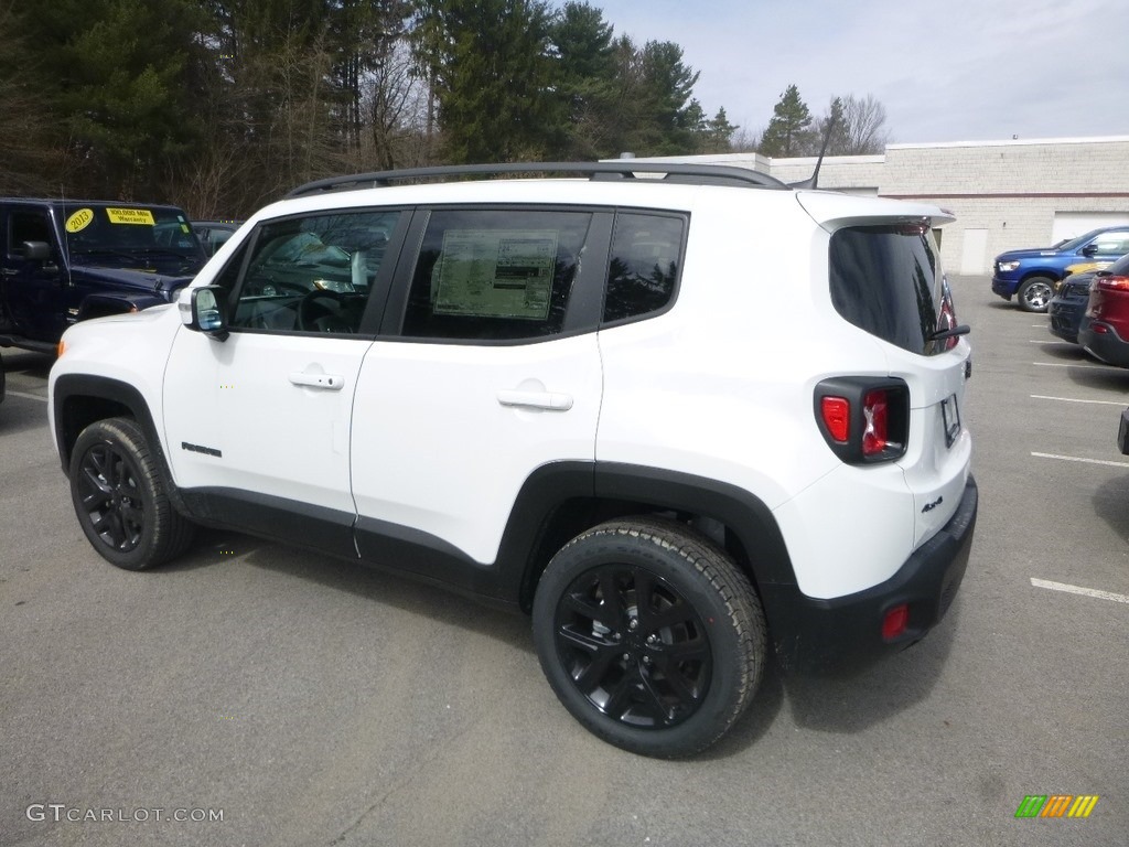 2019 Renegade Latitude 4x4 - Alpine White / Black photo #3