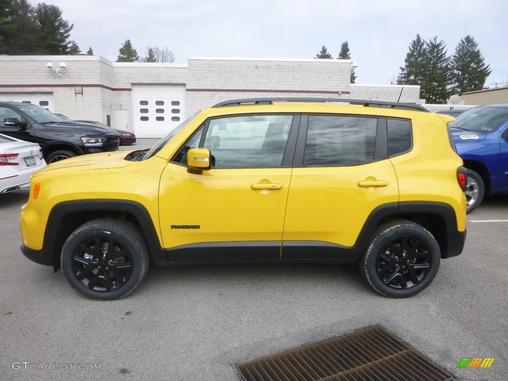 Solar Yellow 2019 Jeep Renegade Latitude 4x4 Exterior Photo #132361157