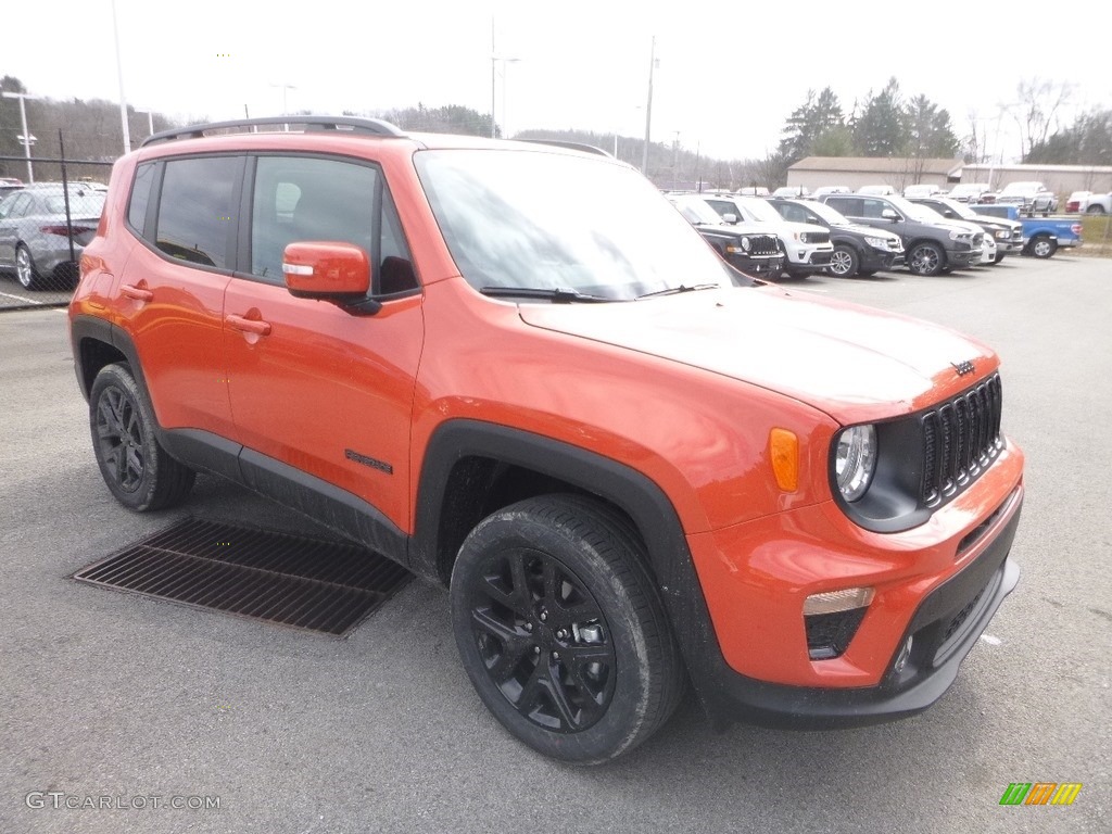 2019 Renegade Latitude 4x4 - Omaha Orange / Black photo #7