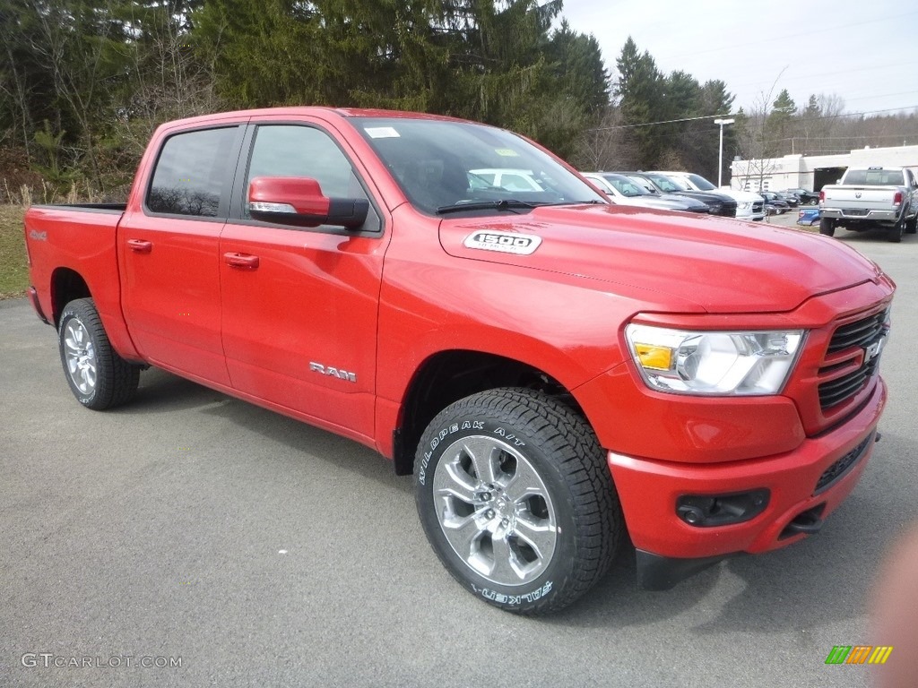 2019 1500 Big Horn Crew Cab 4x4 - Flame Red / Black photo #7