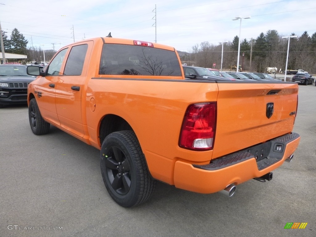 2019 1500 Classic Tradesman Crew Cab 4x4 - Omaha Orange / Black/Diesel Gray photo #3