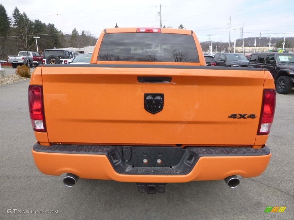 2019 1500 Classic Tradesman Crew Cab 4x4 - Omaha Orange / Black/Diesel Gray photo #4