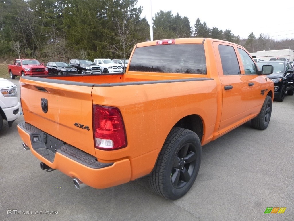 2019 1500 Classic Tradesman Crew Cab 4x4 - Omaha Orange / Black/Diesel Gray photo #5