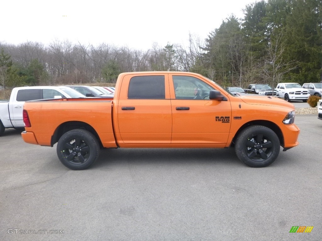 2019 1500 Classic Tradesman Crew Cab 4x4 - Omaha Orange / Black/Diesel Gray photo #6