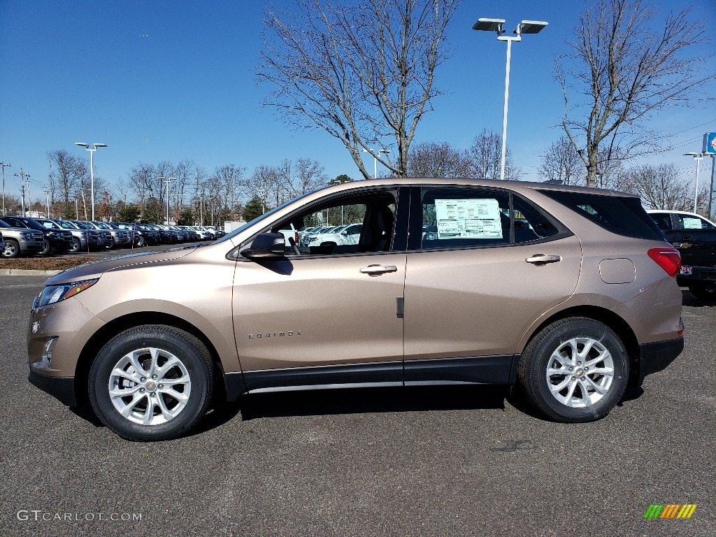 2019 Equinox LS AWD - Sandy Ridge Metallic / Medium Ash Gray photo #3