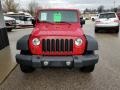 2008 Flame Red Jeep Wrangler Unlimited X 4x4  photo #8