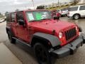 2008 Flame Red Jeep Wrangler Unlimited X 4x4  photo #23