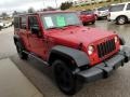 2008 Flame Red Jeep Wrangler Unlimited X 4x4  photo #26