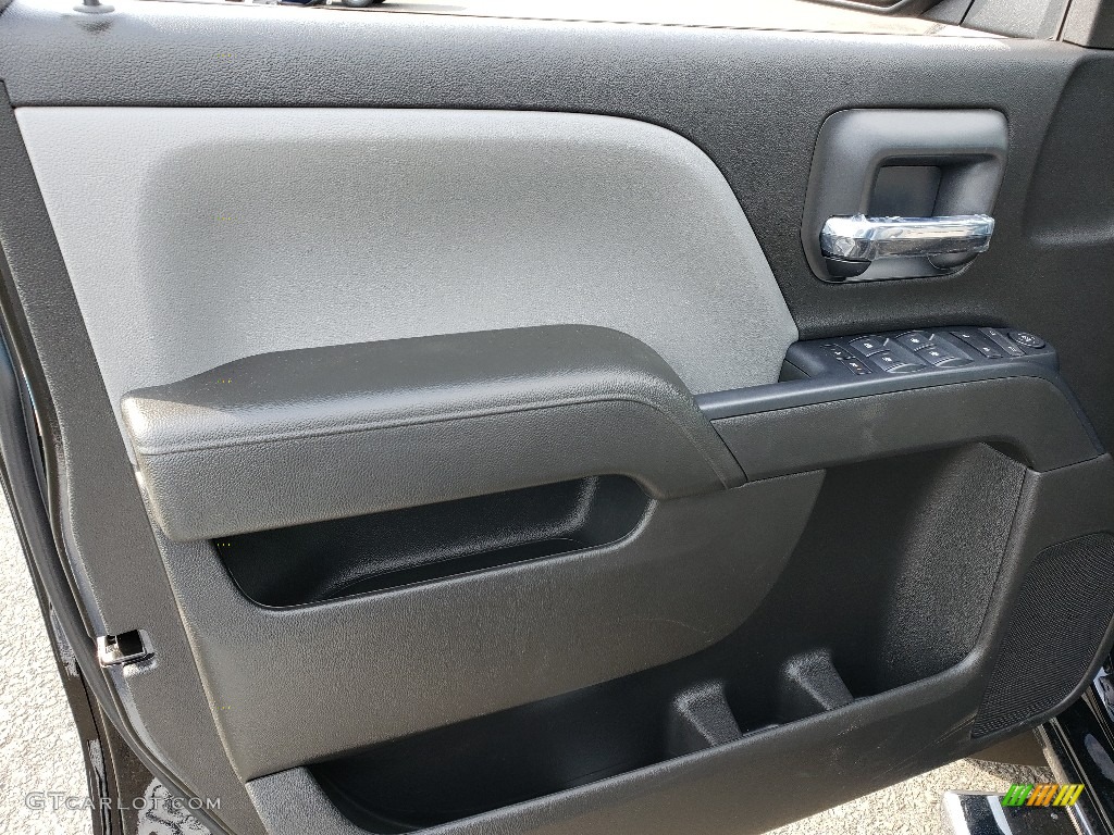 2019 Chevrolet Silverado LD Custom Double Cab 4x4 Dark Ash/Jet Black Door Panel Photo #132367447