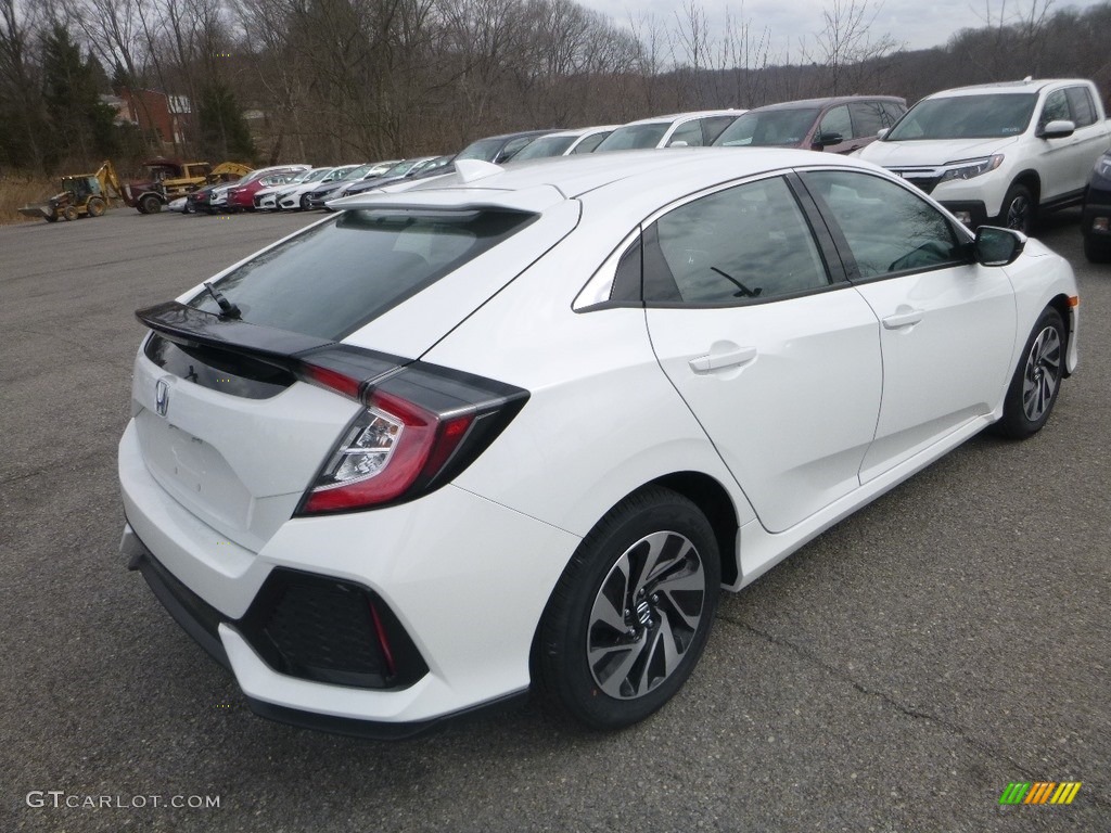 2019 Civic LX Hatchback - Taffeta White / Black photo #5
