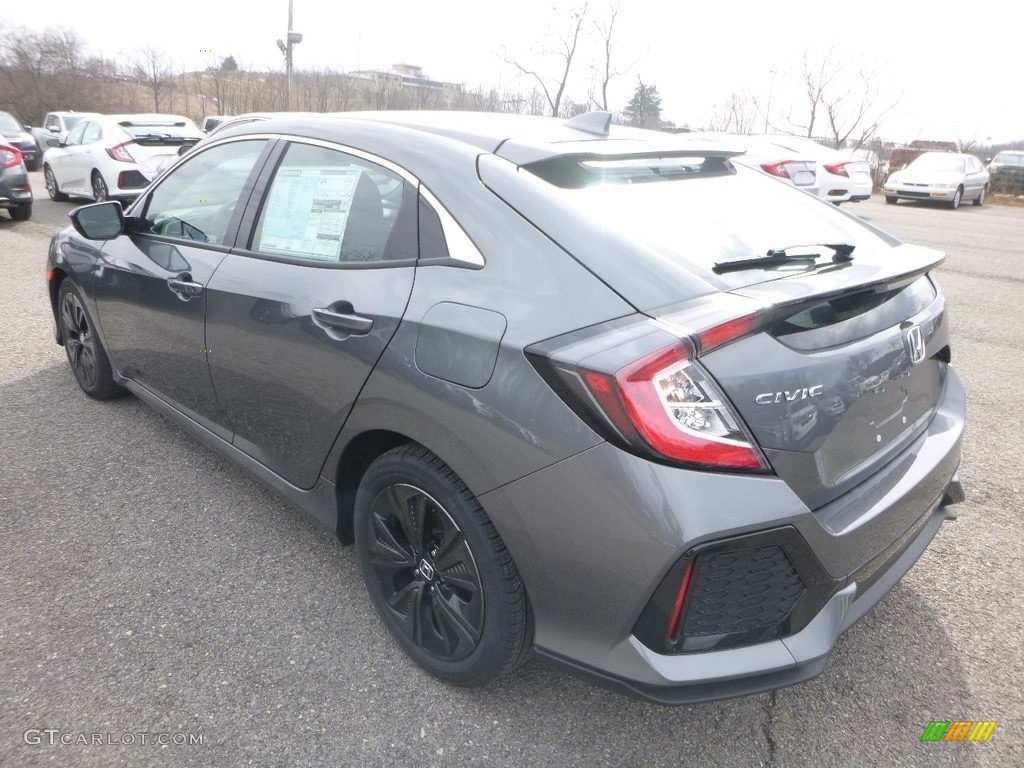 2019 Civic EX Hatchback - Polished Metal Metallic / Black photo #2