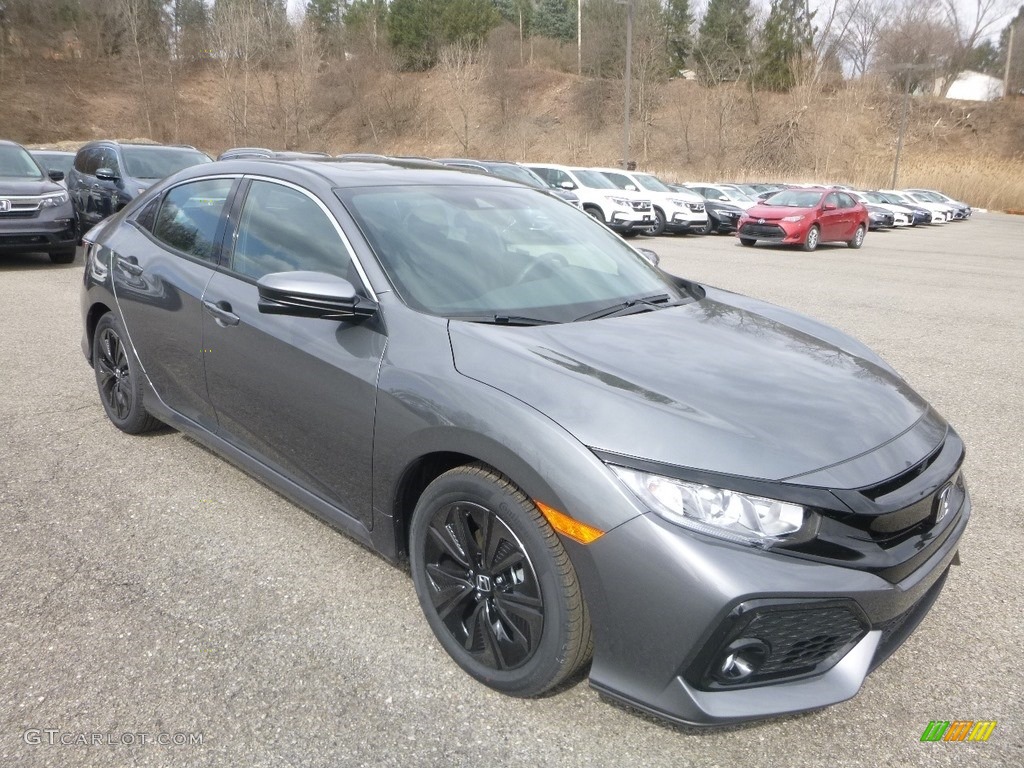 2019 Civic EX Hatchback - Polished Metal Metallic / Black photo #5