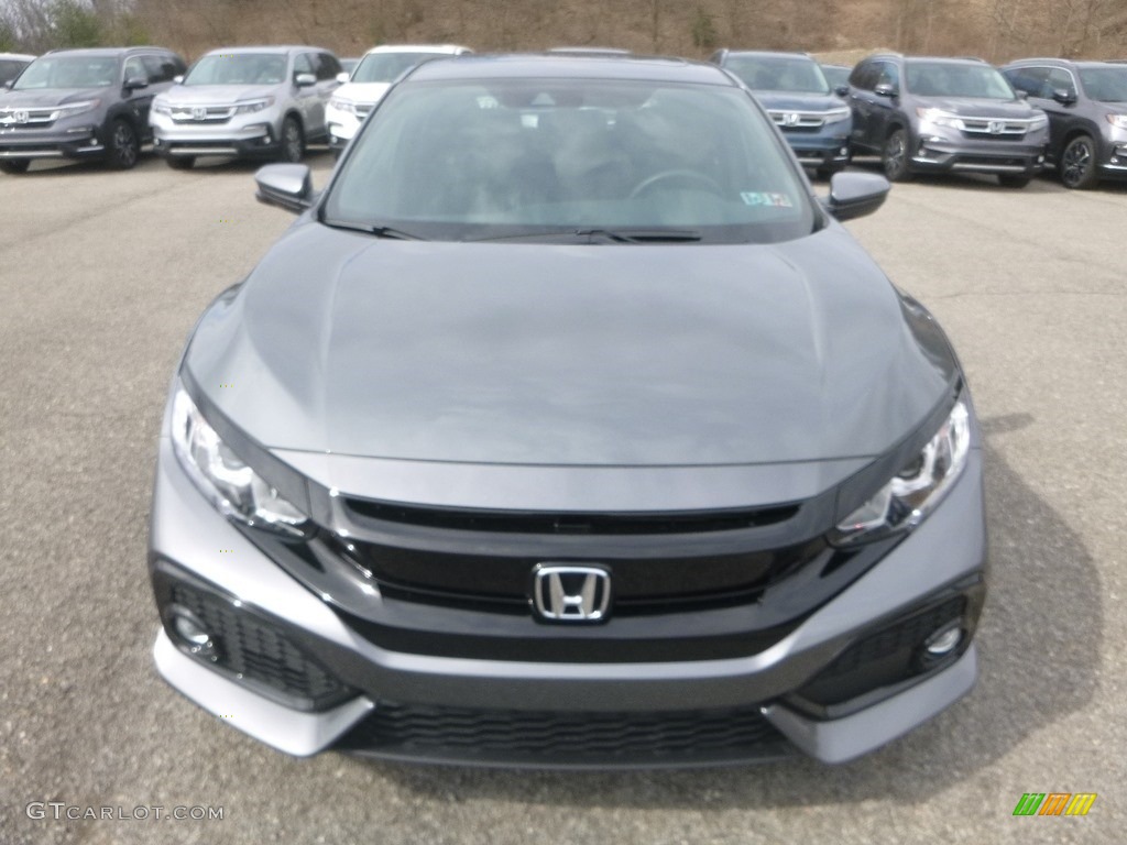 2019 Civic EX Hatchback - Polished Metal Metallic / Black photo #6
